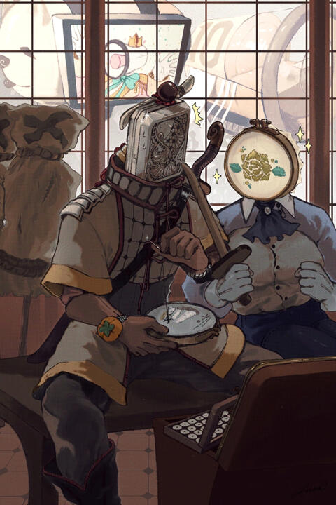 Full-page Illustration for the 2023 [10th Anniversary of the Object Head Zine]