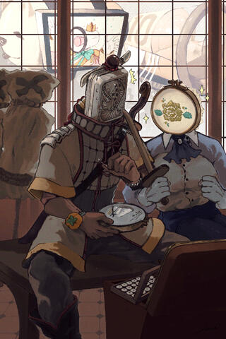 [2024] Object Head Zine 10th Anniversary Page Illustration