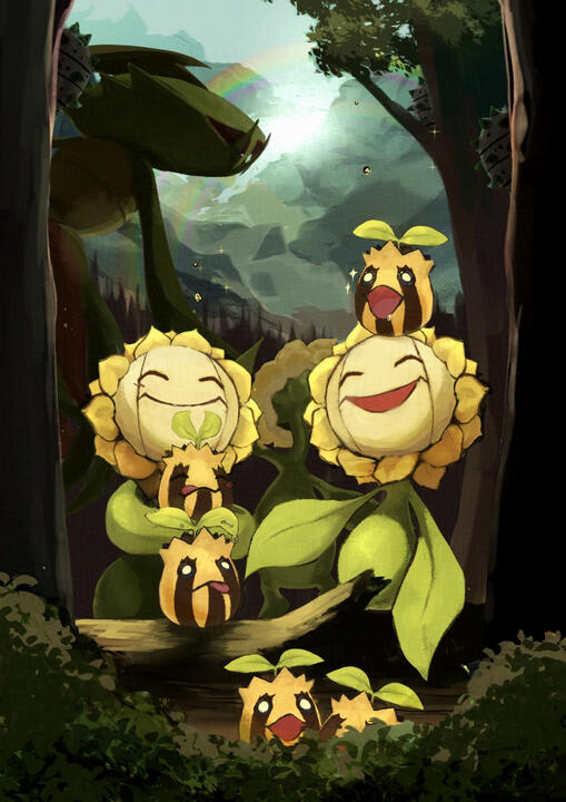 Full Page Illustration for [Overgrow: A Grass Pokemon Zine 2024]
